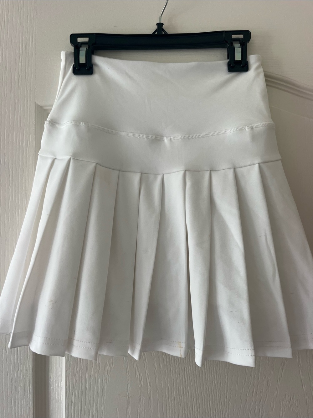 Society White Pleated Skater Skirt